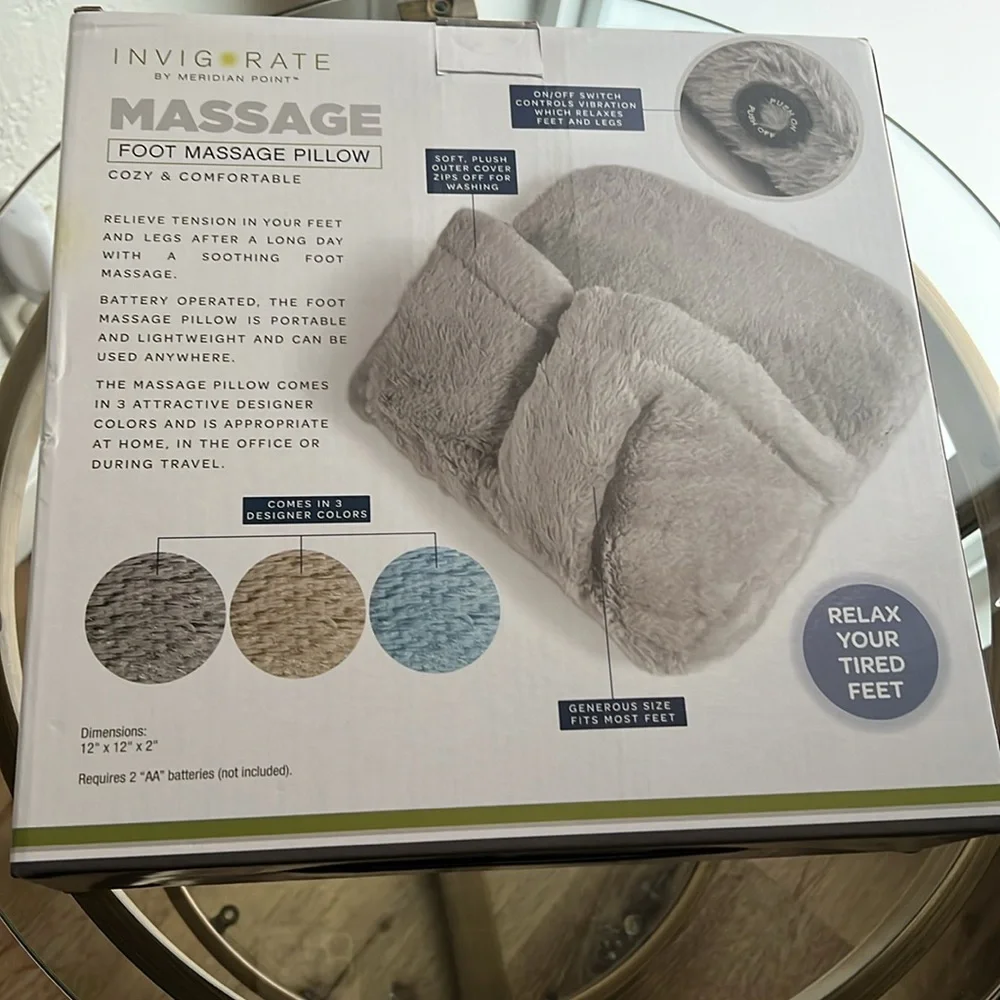 Brand New Invigorate Foot Massage Pillow - Picture 2 of 3